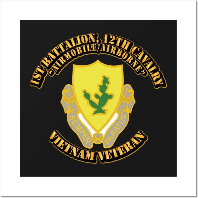 1st Battalion, 12th Cavalry Regiment w Txt Wall Art by twix123844